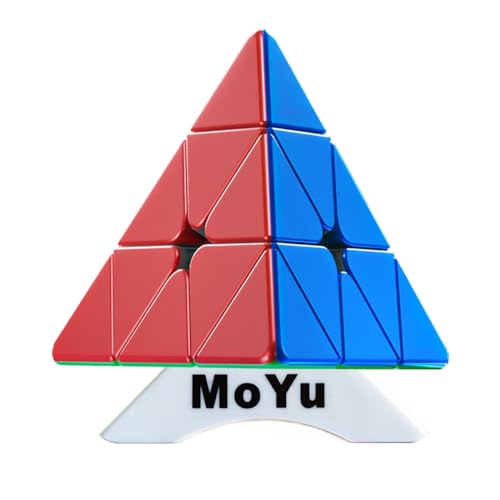 MoYu Cubing Classroom MofangJiaoshi Meilong M Pyraminx 3x3 V2M Pyramide Dreieck Magie Puzzle Würfel Twist Spielzeug Stickerless MF8886 von Oostifun