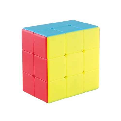 Oostifun 233 Würfel 2x3x3 Würfel Puzzle 2 Schichten Würfel 2x3x3 Aufkleber Puzzle Glatt Drehen Würfel Spielzeug für Anfänger (Multicolor) von Oostifun
