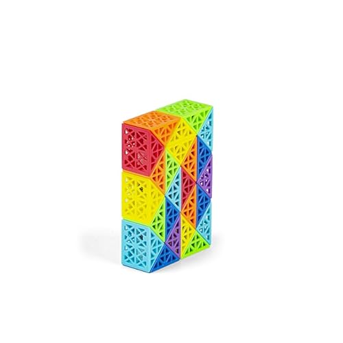 Oostifun Diansheng 36 Teile 3D Puzzle Spielzeug Schlange Puzzles Lineal 36 Segmente Twist Gehirn Teaser Spiele 36 Blöcke Hohl Regenbogen Farbe Intelligenz Spielzeug (36 Blöcke) von Oostifun