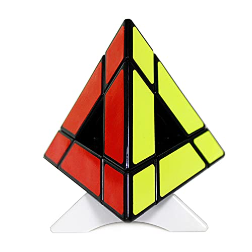 Oostifun FunnyGoo ShengShou Hohl 3x3 Pyraminx Pyramide Dreieck Magische Puzzlewürfel Hohlspurstruktur Geschwindigkeitspuzzlewürfel Schwarz mit einem Würfelständer Oostifun FunnyGoo ShengShou Hohl 3x3 Pyraminx Pyramide Dreieck Magische Puzzlewürfel Hohlspurstruktur Geschwindigkeitspuzzlewürfel Schwarz mit einem Würfelständer von Oostifun