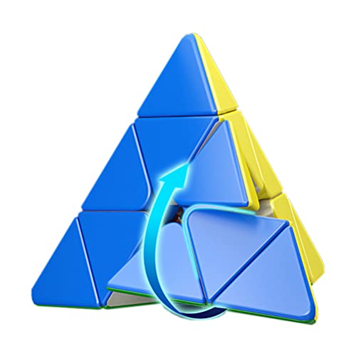 Oostifun Gobus MOFANGJIAOSHI MoYu RS Pyramide Pyraminx Twisty Puzzle Würfel Gehirn Teaser Jinzita Aufkleber M Version von Oostifun