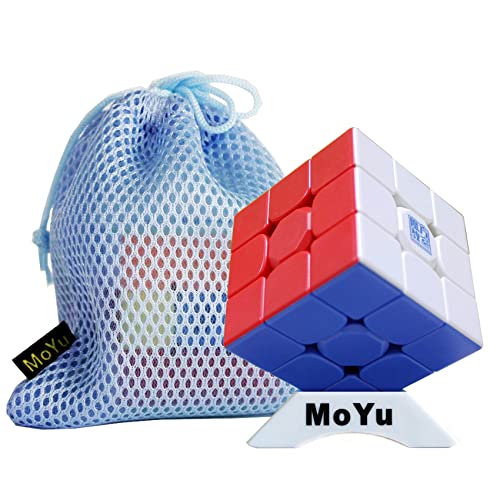 Oostifun Gobus MoYu Super RS3M 2022 Maglev Ball Core Version 3x3 Speed Cube Professional Aufkleber Less Magic Puzzle Cube mit Tasche und Ständer von Oostifun