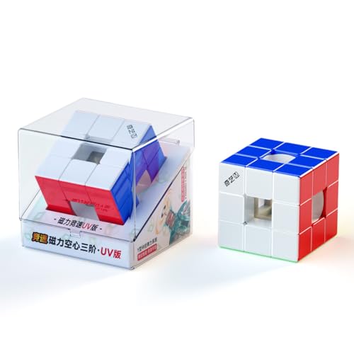 Oostifun Hollow 3x3 3x3 Einzigartiger Hollow Style Twsit Puzzle Brain Teasers Cube Stickerless Multicolor (UV beschichtete M Version) von Oostifun