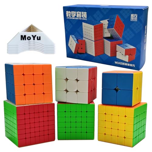 Oostifun MoYu MOFANGJIAOSHI MFJS WCA 234567 Würfel Spezifisches Puzzle Bundle 2x2 3x3 4x4 5x5 6x6 7x7 Wettbewerb Würfel Set mit Geschenkverpackung und sechs Würfel Stative (Multi Color) Oostifun MoYu MOFANGJIAOSHI MFJS WCA 234567 Würfel Spezifisches Puzzle Bundle 2x2 3x3 4x4 5x5 6x6 7x7 Wettbewerb Würfel Set mit Geschenkverpackung und sechs Würfel Stative (Multi Color) von Oostifun