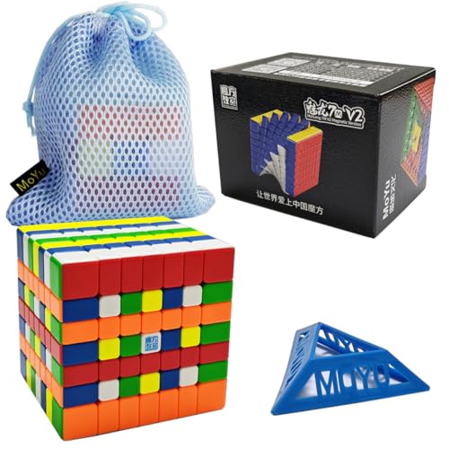 Oostifun MoYu MoFang JiaoShi Meilong 7M V2 Würfel 7x7 Würfel Klassenzimmer Meilong 7 M V2 7 Schichten Mehrfarbig Würfel Puzzle mit Würfel Tasche und einem Würfel Stativ Oostifun MoYu MoFang JiaoShi Meilong 7M V2 Würfel 7x7 Würfel Klassenzimmer Meilong 7 M V2 7 Schichten Mehrfarbig Würfel Puzzle mit Würfel Tasche und einem Würfel Stativ von Oostifun