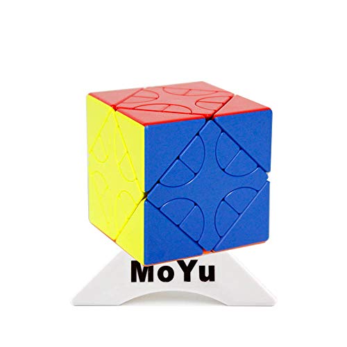 Oostifun MoYu MoFang JiaoShi Meilong HunYuan schräg drehender Würfel HunYuan Skewb Puzzles Würfel Multi Color mit einem Würfelstativ (Style-2) von Oostifun
