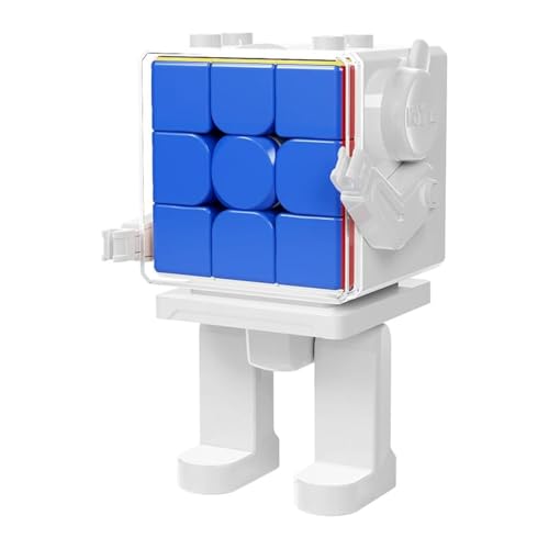 Oostifun MoYu MoFang JiaoShi Meilong Würfel 3x3 Würfel Multi Color Cubing Klassenzimmer Meilong 3x3x3x3 Glattes Puzzle mit einem Würfel Roboter Display Box von Oostifun