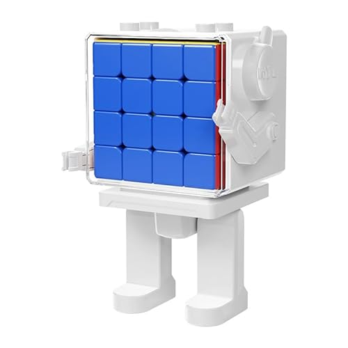 Oostifun MoYu MoFang JiaoShi Meilong Würfel 4x4 Aufkleber-lose Würfel Cube Cube Klassenzimmer Meilong 4x4x4 Multi Color Glattes Puzzle mit einem Würfel Roboter Display Box von Oostifun