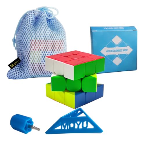 Oostifun MoYu MoFang JiaoShi RS3M V5 Standard M Version 3x3x3 Würfel Würfel Würfeln Klassenzimmer 3x3 Würfel Puzzle Frosted Oberfläche mit einem Würfel Tasche (Multi Farbe) von Oostifun