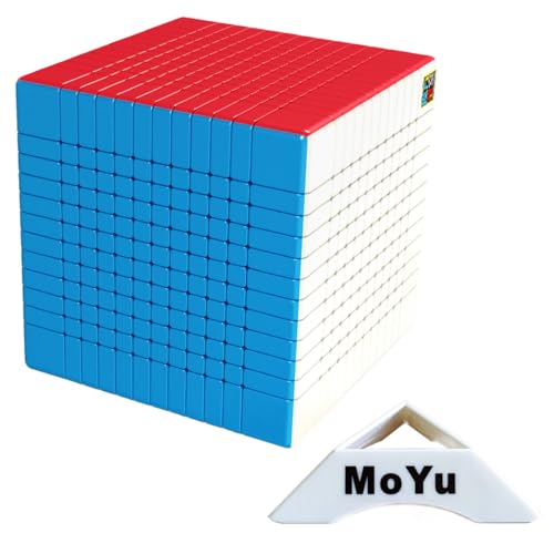 Oostifun MoYu MoFangJiaoShi Cubing Classroom Meilong 12 12x12 Magic Puzzle Cube Smooth Twist 12x12x12 Puzzle Cube Spielzeug Stickerless mit Display Stand von Oostifun