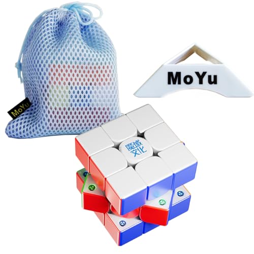 Oostifun MoYu WEILONG V11 M Standard Edition 3x3 M Cube Smooth Puzzle Doppelverstellsystem Puzzles mit Kleiner Tasche und einem Stativ (Multicolor) von Oostifun