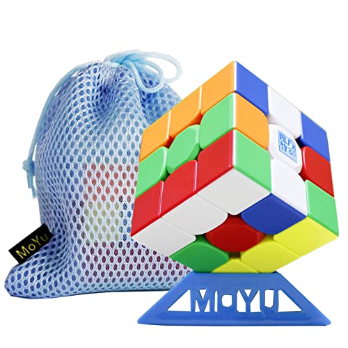 Oostifun OJIN MoYu MoFang JiaoShi 2022 SUPER RS3M 3x3x3 MagLev Version Cube Cubing Classroom 2022 Super RS3M Dual System 3x3 Würfel Puzzle mit einem Würfel Stativ und einem Würfel Tasche (Multi Color) von Oostifun