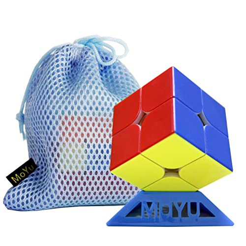 Oostifun OJIN MoYu MoFang JiaoShi RS2M V2 Enhanced Version 2x2x2 Cube Cubing Classroom RS2M V2 2x2 MFRS2 M Würfelpuzzle mit einem Würfelstativ und Einer Würfeltasche(Multi Color) von Oostifun