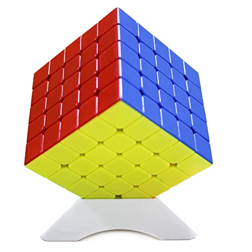 Oostifun OJIN Yongjun YJ MGC5 5x5 M Würfel YJ MGC 5 5x5x5 Würfelpuzzle MGC M Puzzlewürfel Glattes Puzzle mit einem Würfelstativ (Multi Color) von Oostifun