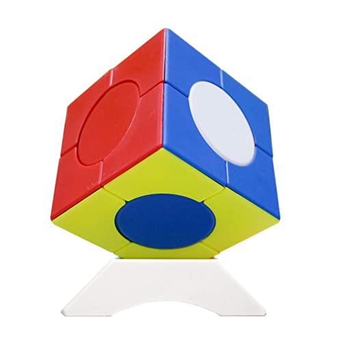 Oostifun OJIN Yongjun YJ Tianyuan Würfel Unregelmäßiger Würfel Puzzle Glattes Puzzle Frosted Bright Multi Color Würfel mit einem Würfel Stativ (Style-3) von Oostifun