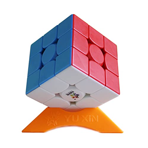 Oostifun OJIN YuXin Little Magic 3x3x3 V2 M Würfelpuzzle Yuxin 3x3 V2 M Smooth Cube Smooth Puzzle mit One Cube Stand(Multi Color) von Oostifun