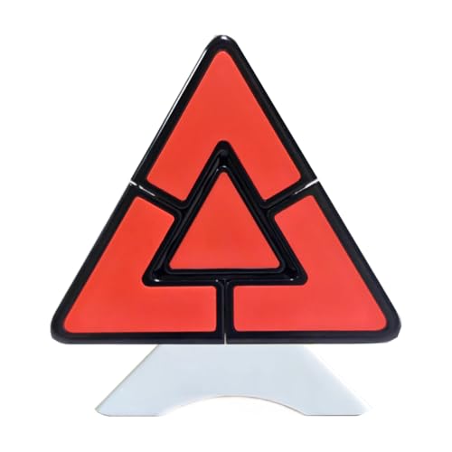 Oostifun Pyraminx Duo Unregelmäßige Pyraminx Würfel Pyramide Dreieck Vier Achsen Tetrahedron Puzzle Gehirn Teaser (Schwarz) von Oostifun