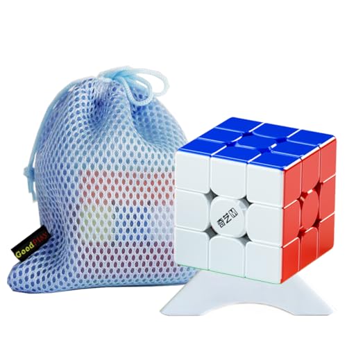 Oostifun QY M Pro V2 3x3x3 Pioneer Edition Puzzles Glatter Würfel UV beschichtete Oberfläche 11 Ebenen von M Levitation Elastizität Puzzle mit einem Stativ und Kleiner Tasche (Multicolor) von Oostifun