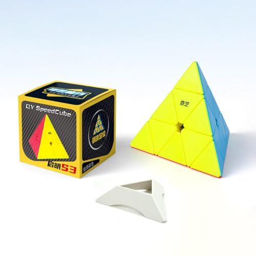 Oostifun Qiming S3 Dreieck Pyraminx Magie Puzzle Würfel Pyramide Puzzle Spielzeug 9,8 cm Aufkleberlose Mehrfarbige Oostifun Qiming S3 Dreieck Pyraminx Magie Puzzle Würfel Pyramide Puzzle Spielzeug 9,8 cm Aufkleberlose Mehrfarbige von Oostifun