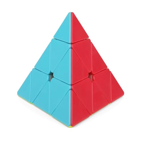 Oostifun Qiming S3 Kugel Positionierung 3x3 Dreieck Pyraminx Würfel Pyramide Puzzle Spielzeug, Aufkleberlose Mehrfarbige von Oostifun