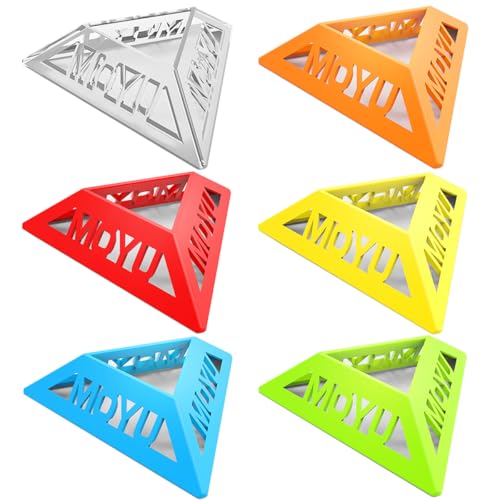 Oostifun Set of 12pcs 6 Cube Base Mini Rahmen Puzzles Cube Display Sockel Cube Stand Dreieck Cube Sockel Cube Sockel Cube Halter von Oostifun