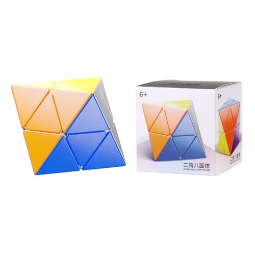 Oostifun ShengShou 2x2 Two Layer FTO Würfel Oktaeder Unregelmäßige Twsit Puzzle Brain Teasers Würfel Multicolor Stickerless von Oostifun