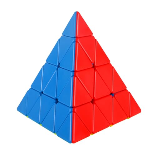 Oostifun ShengShou 4x4 Pyraminx Pyramide Dreieck Magic Cube Speed Puzzle Würfel 4-Lagen Dreieck Jinzita Würfel Stickerless von Oostifun