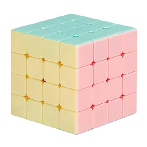 Oostifun ShengShou 4x4x4 Süße Dessert Jelly Farbe Stickerless Magic Cube Puzzle Würfel Spielzeug von Oostifun