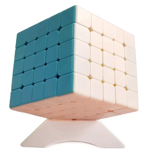Oostifun Shengshou ChuanQi Legende Serie Würfel 5x5x5 Gehirn Teaser Twist Würfel Hellrosa Aufkleber Puzzle Frosted Oberfläche Puzzle Cube von Oostifun