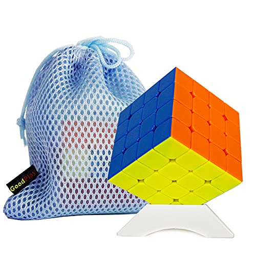 Oostifun Yongjun YJ MGC4 4x4 M Würfel YJ MGC 4 4x4x4 Würfel Puzzle MGC M mit Einer Würfeltasche und einem Würfelstativ(Multi Color) von Oostifun