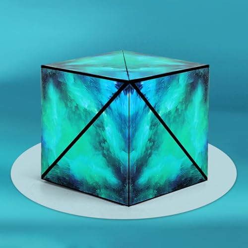 Shape Shifting Fidget Cube M Positioning Kreative 72 Formen Schreibtisch Spielzeug Sensorische Stress Relief Puzzles Weihnachten Geburtstagsgeschenke (Grün) von Oostifun