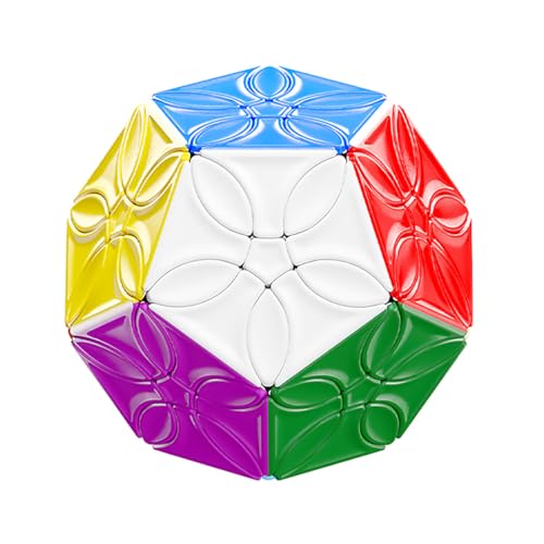 ShengShou 3x3 Blume Blüht Megaminx 12 Oberfläche 3x3x12 Dodekaeder Glattes Puzzle Glattes Twist Puzzle Würfel (Stickerless Multicolor) von Oostifun