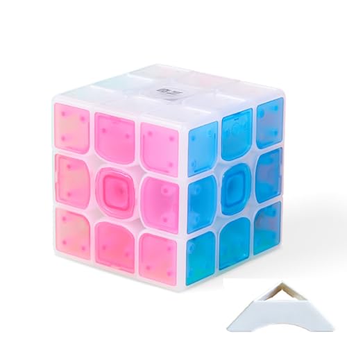Transparente Eiskristall Mehrfarbige 3x3x3 Magie Puzzle drehen Würfel, Farbe-passende Puzzle Spiel, 3x3 Gehirn Teaser Drehen Spielzeug Transparente Eiskristall Mehrfarbige 3x3x3 Magie Puzzle drehen Würfel, Farbe-passende Puzzle Spiel, 3x3 Gehirn Teaser Drehen Spielzeug von Oostifun
