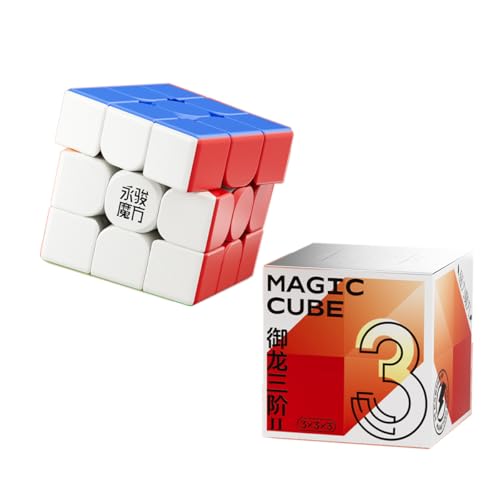 YongJun YJ YuLong V2 M 2M 3x3x3 V2M Upgraded Version Magic Puzzle Cube Glatte Puzzles Twsit Puzzle Brain Teasers Spielzeug (Stickerless Multicolor) von Oostifun