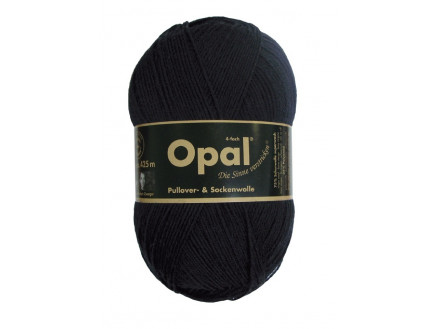 Opal Uni 4-ply Garn Unicolor 2619 Schwarz von Opal