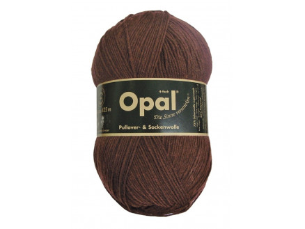 Opal Uni 4-ply Garn Unicolor 5192 Dunkelbraun von Opal