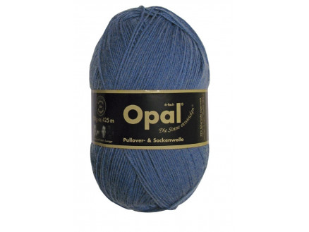 Opal Uni 4-ply Garn Unicolor 5195 Denim Blau von Opal
