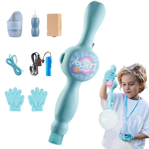 Opdestn Bubble Maschine | Interaktiver Nebelstab Zum Blasen Von Blasen - Handliches Strandspielzeug Elektrischer Blasapparat Geschenkidee Für Garten Pool Hinterhof Nutzung von Opdestn