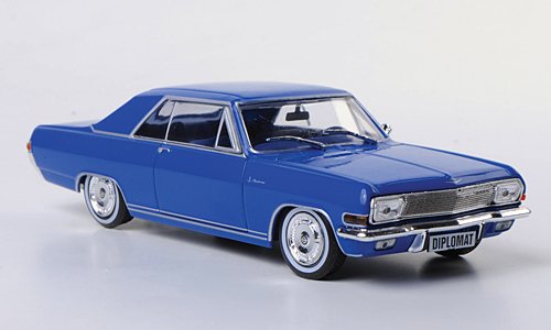 Opel Diplomat A Coupe, (ohne Magazin) , blau, 1966, Modellauto, Fertigmodell, SpecialC.-40 1:43 von Opel