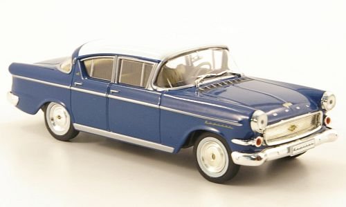 Opel Kapitän P2.5 L, blau/weiss (ohne Magazin), 1958, Modellauto, Fertigmodell, MCW-SC40 1:43 von Opel