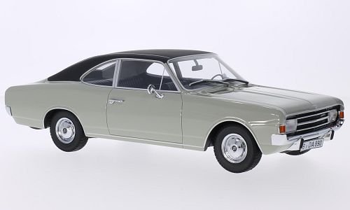 Opel Rekord C 1700 L Coupe, grau/matt-schwarz, 1966, Modellauto, Fertigmodell, Minichamps 1:18 von Opel