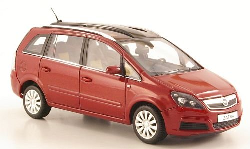 Opel Zafira B, metallic-dunkelrot, 2005, Modellauto, Fertigmodell, I-Minichamps 1:43 von Opel