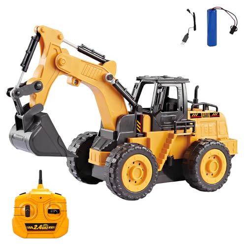 OpenRC RC Traktor Bagger ferngesteuert - Kindertraktor mit Fernbedienung - Elektro - LKW Minibagger Hydraulisch - Kran Baumaschinen Spielzeug Bau OpenRC RC Traktor Bagger ferngesteuert - Kindertraktor mit Fernbedienung - Elektro - LKW Minibagger Hydraulisch - Kran Baumaschinen Spielzeug Bau von OpenRC