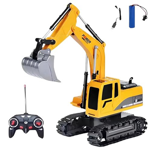 OpenRC RC Traktor ferngesteuerter Bagger – ferngesteuerter Kinder-Traktor – LKW Mini Hydraulischer Bagger – Baustellen-Kran Spielzeug Bau – Lichteffekt OpenRC RC Traktor ferngesteuerter Bagger – ferngesteuerter Kinder-Traktor – LKW Mini Hydraulischer Bagger – Baustellen-Kran Spielzeug Bau – Lichteffekt von OpenRC