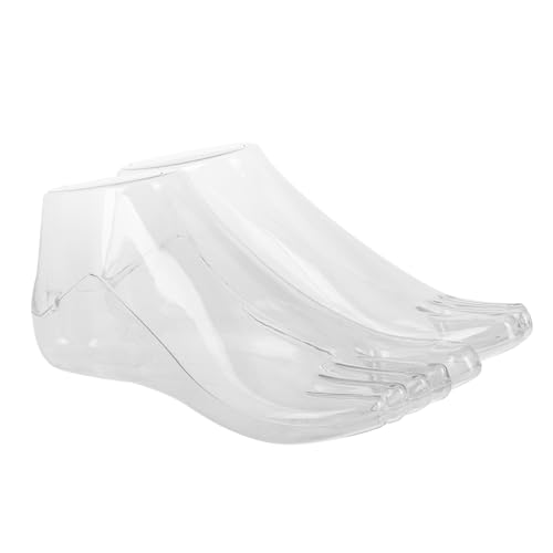 Operitacx 1 Paar Fußmodellständer Mannequin Fuß Frau Fuß Mannequin Für Schuhe Sockendisplay Fuß Mannequin Für Socken Schuhdisplay Standfüße Fersenshow Sockenhalter Display Transparenter von Operitacx