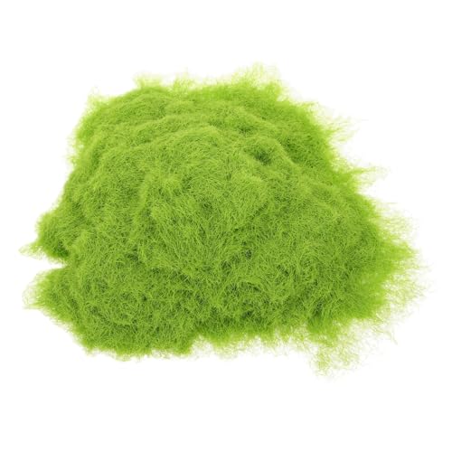 Operitacx 1 Packung Baustrohpulvermaterial Miniaturgras Künstliches Moos, Künstliches Grünes Gras Gemischtes Statisches Gras Moos Zum Basteln Moospulver Modellgras Beflockung Green von Operitacx