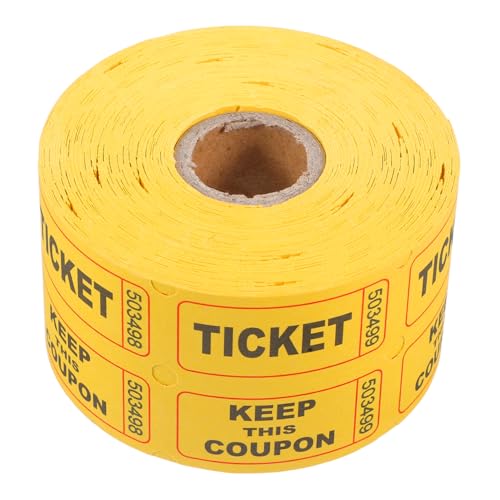 Operitacx 1rolle Roll Raffle Tickets Doppelte Rollenzahlkarten Für Wohltätigkeitsveranstaltungen Schulbelohnungen Und Türpreise Vielseitige Verwendung Für Messen Und Verlosungen von Operitacx