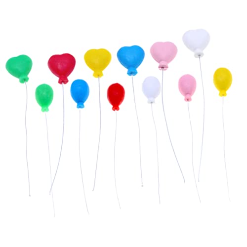 Operitacx 1 Satz Mini Ballons Miniaturballons Für Cupcake Deko Mikro Landschaft Und Mini Dekoration Für Partys Und Diy Projekte 12 Stück von Operitacx