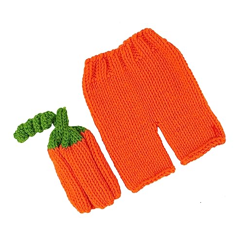 Operitacx 1 Satz Neugeborenen Fotografie Kostümset Handgemachte Häkel Requisiten für Neugeborene Halloween Kleidung für Orange Operitacx 1 Satz Neugeborenen Fotografie Kostümset Handgemachte Häkel Requisiten für Neugeborene Halloween Kleidung für Orange von Operitacx