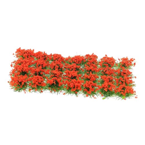 Operitacx 1 Schachtel Kunstrasen-Cluster lila Blumendekorationen Modelle Anlage Miniatur-Landschaftsdekor künstliches Blumenbüschel Sandkasten Material Vegetation Pflanze schmücken von Operitacx